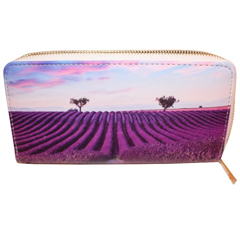 Purple lilac tree wallet